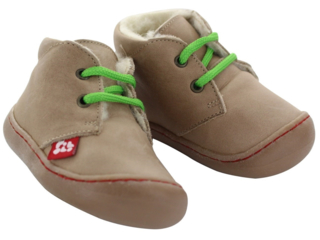 Kinder Schuhe "Juan" pflanzlich gegerbt stone