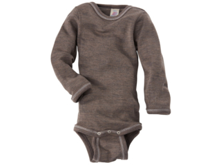 Baby Body Langarm walnuss