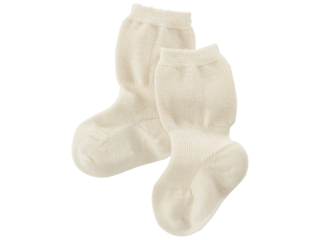 Feine Babysocken natur