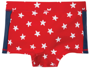 Kinder Badehose UV Schutzkleidung UV 50 plus Sterne rot