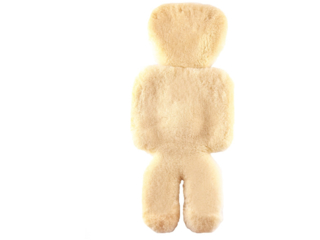 Lammfell Auflage für Babyschale und Kindersitz, waschbar