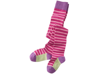 Kinder Strumpfhose orchidee-geringelt