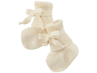 Babyschuhe Bio-Schurwolle (kbT) natur