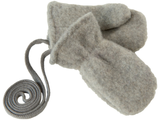 Kinder Handschuhe Fäustlinge Bio-Merino-Wollfleece moon rock