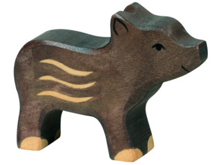 Holzfigur "Frischling" Wald und Wiese