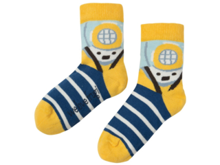 Kinder Socken Taucher gelb