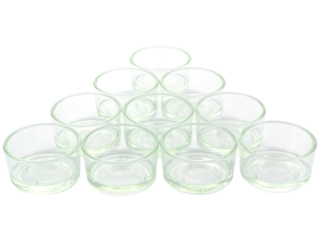 Teelichthalter Glas 10er Set