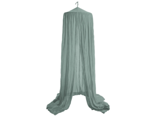 Betthimmel Bio-Baumwolle dusty green