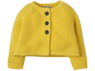 Kinder Strickjacke gelb