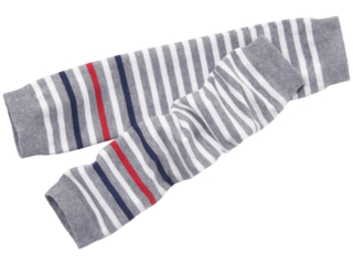 Baby-/Kinder-Stulpen minilegs (kbA) coce-weiß-gestreift