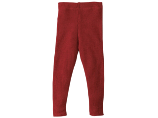 Woll-Leggings bordeaux
