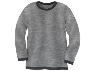Kinder Strickpullover melange-anthrazit