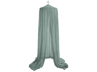Betthimmel Bio-Baumwolle dusty green