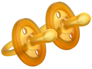 Beruhigungssauger, Naturkautschuk Schnuller, symetrisch, 2er Set