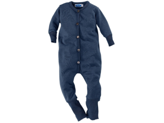 Baby Overall Bio-Merinowolle (kbT)-Seide marine