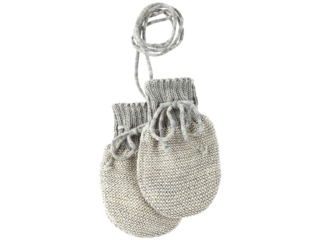 Baby Handschuhe melange-hellgrau