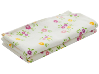 Moltontücher Bio-Baumwolle 2er-Set Blumen