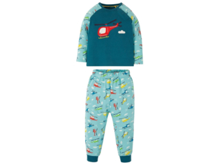 Baby und Kinder Schlafanzug 2tlg. Helikopter