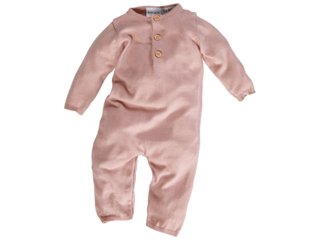 Baby Overall Bio-Baumwolle Strick rose