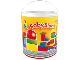 Holzbausteine Baby Blocks Architect bunt 30-teilig