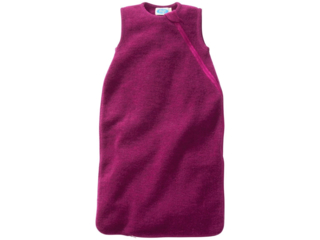 Schlafsack Baby ohne Arm Bio-Schurwolle (kbT) Ganzjahr beere
