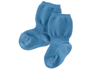 Feine Babysocken bergblau