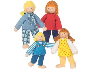 Biegepuppen Junge Familie 4 Personen