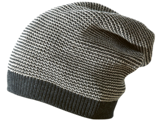 Kinder Long Beanie Mütze melange-anthrazit