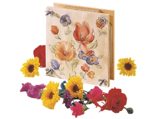 Klassische Blumenpresse aus Birkenholz