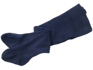 Babystrumpfhose Schurwolle - Baumwolle (kbA) marine