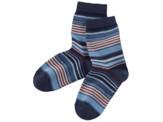 Kinder Ringelsocken blau-geringelt