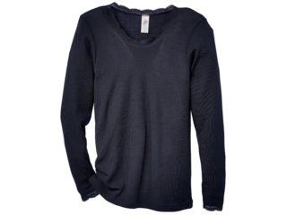 Damen Langarmshirt schwarz