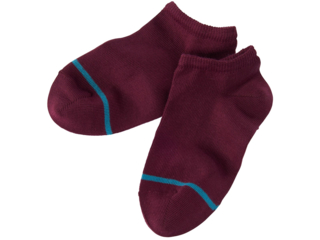 Kinder Socken Füßlinge pflaume