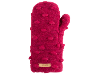 Kinder Handschuhe Fäustlinge Bio Wollwalk burgund