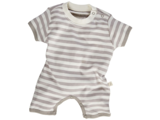 Baby Spieler Bio-Baumwolle grau-off white