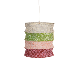 Pendelleuchte Patchwork aus Loktapapier