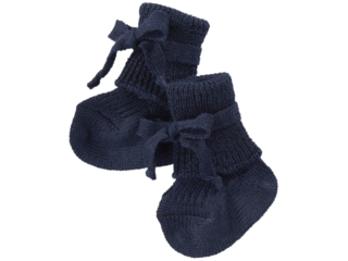 Babyschuhe Bio-Schurwolle (kbT) marine