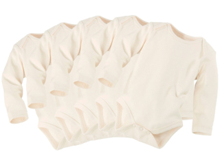 Baby Langarmbody Bio-Baumwolle 5er Set "pure basic"
