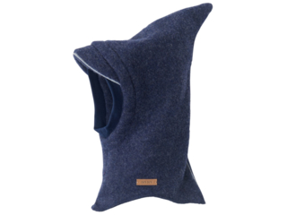 Baby und Kinder Fleece Schlupfmütze mit Reflektorstreifen jeans