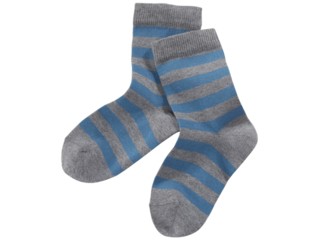 Kinder Ringelsocken grau-geringelt