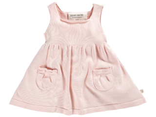 Baby und Kinder Kleid Strick-Qualität Bio-Baumwolle rose melange