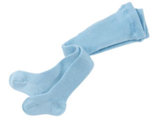Baby-Strumpfhose Schurwolle (kbT) hellblau