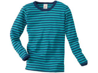 Kinder Langarmshirt Unterhemd eisvogel-geringelt