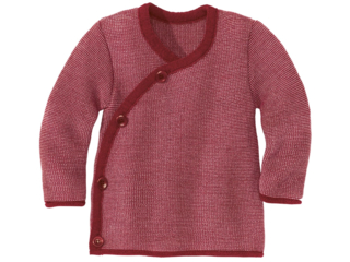 Baby-Jacke melange-bordeaux-rosé