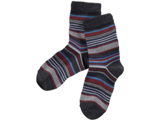 Kinder Ringelsocken anthrazit-geringelt