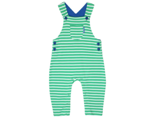Baby und Kinder Latzhose grün-gestreift