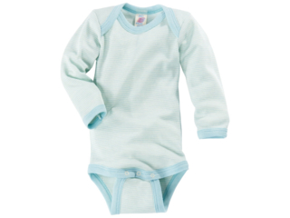 Baby Body Langarm gletscher-geringelt