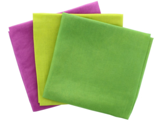 Jahreszeitentücher 3er-Set 100% Seide, 55x55cm