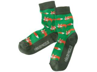 Kinder Socken Fuchs grün