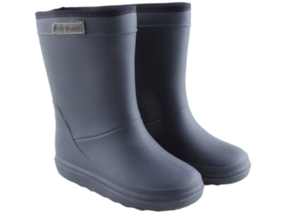 Kinder Gummistiefel mit Schurwoll-Fell blau